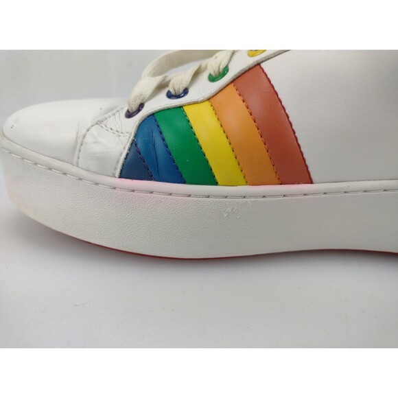 MICHAEL Michael Kors Poppy Lace Up Rainbow Sneakers 9.5 M - Picture 8 of 12